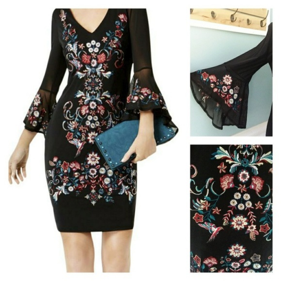 INC International Concepts Dresses & Skirts - I.N.C. Plus Dress - Embroidered Stretchy Sheath